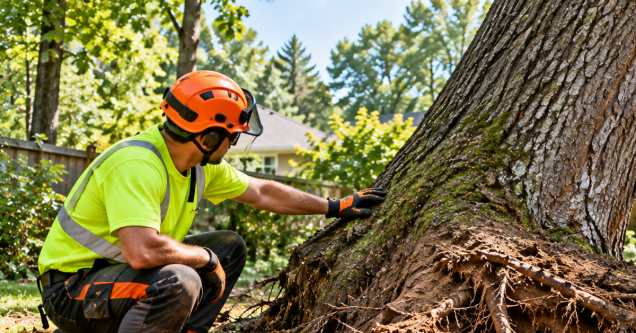What an Arborist Looks for When a Tree Is Leaning but Hasn’t Fallen